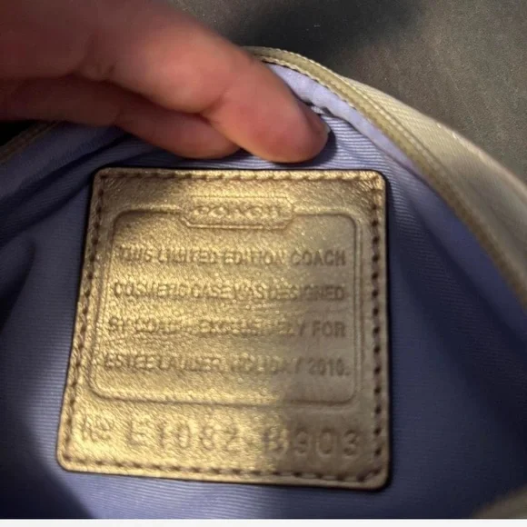 Coach Limited Edition Gold Pouch - Picture 3 of 5